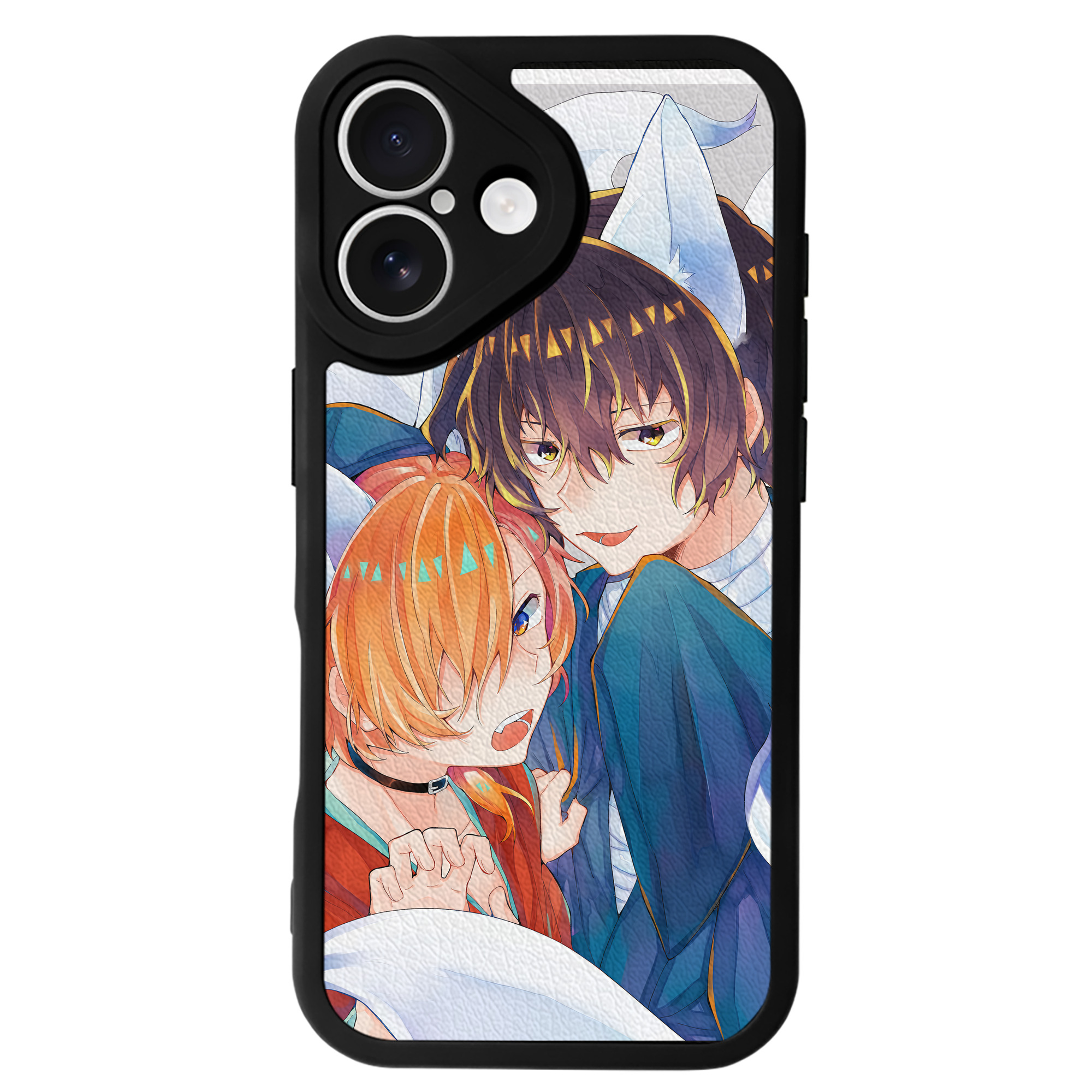（画像用） 文豪ストレイドッグス Bungo Stray Dogs 【iPhone 16シリーズ対応】シリコンスマホケース（レザー調） 材質：シリコン